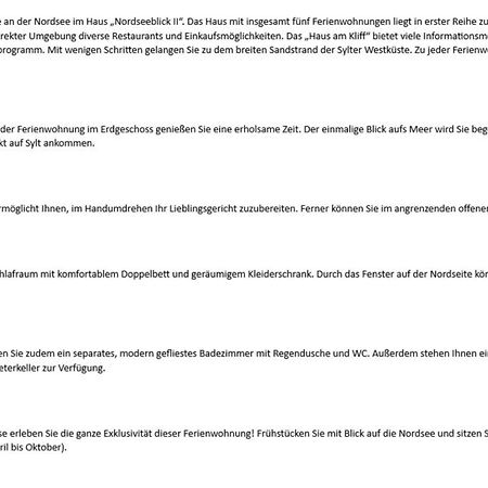 Nordseeblick II - Duenenstr 21, App 1 Wenningstedt-Braderup Exteriör bild