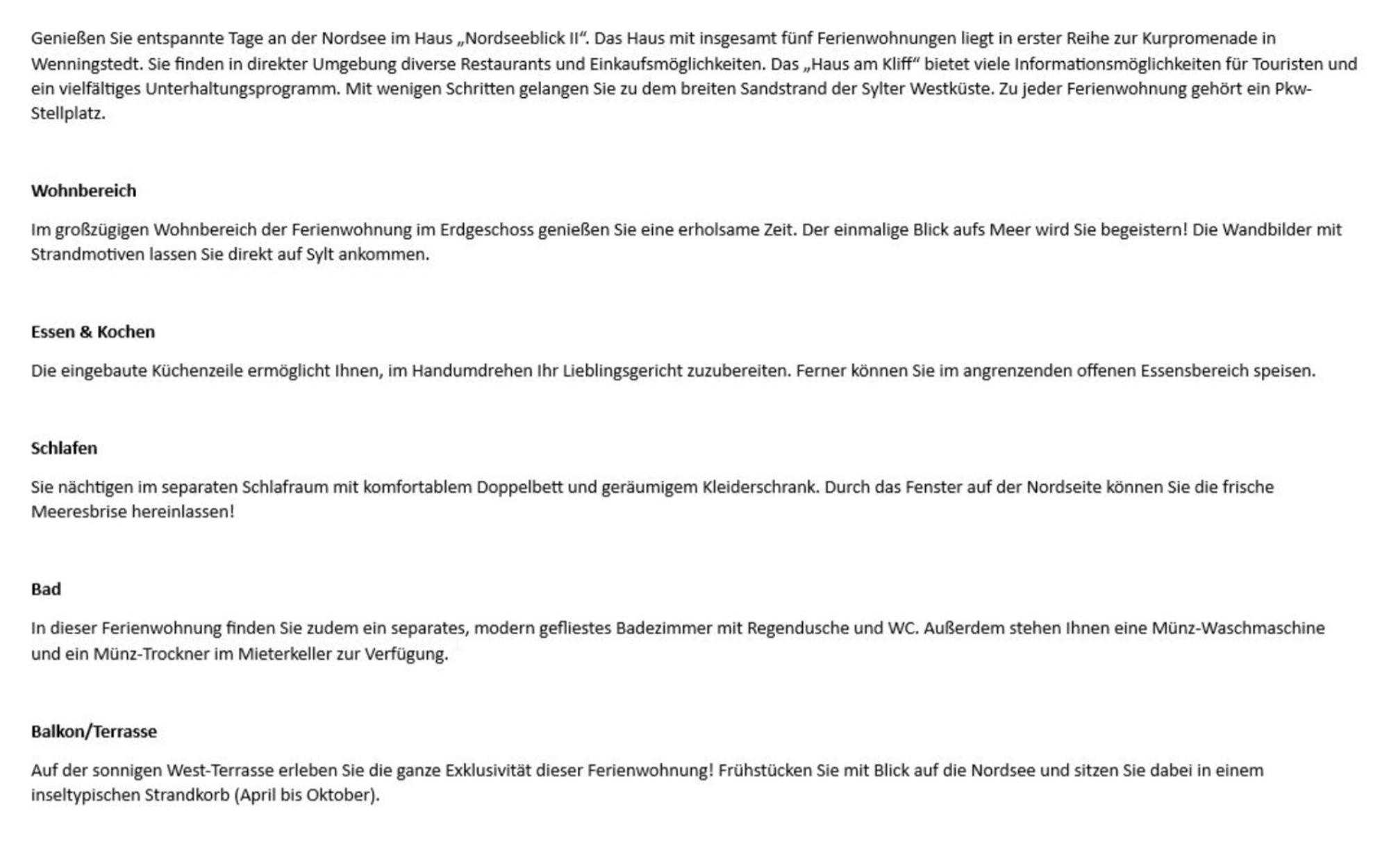 Nordseeblick II - Duenenstr 21, App 1 Wenningstedt-Braderup Exteriör bild